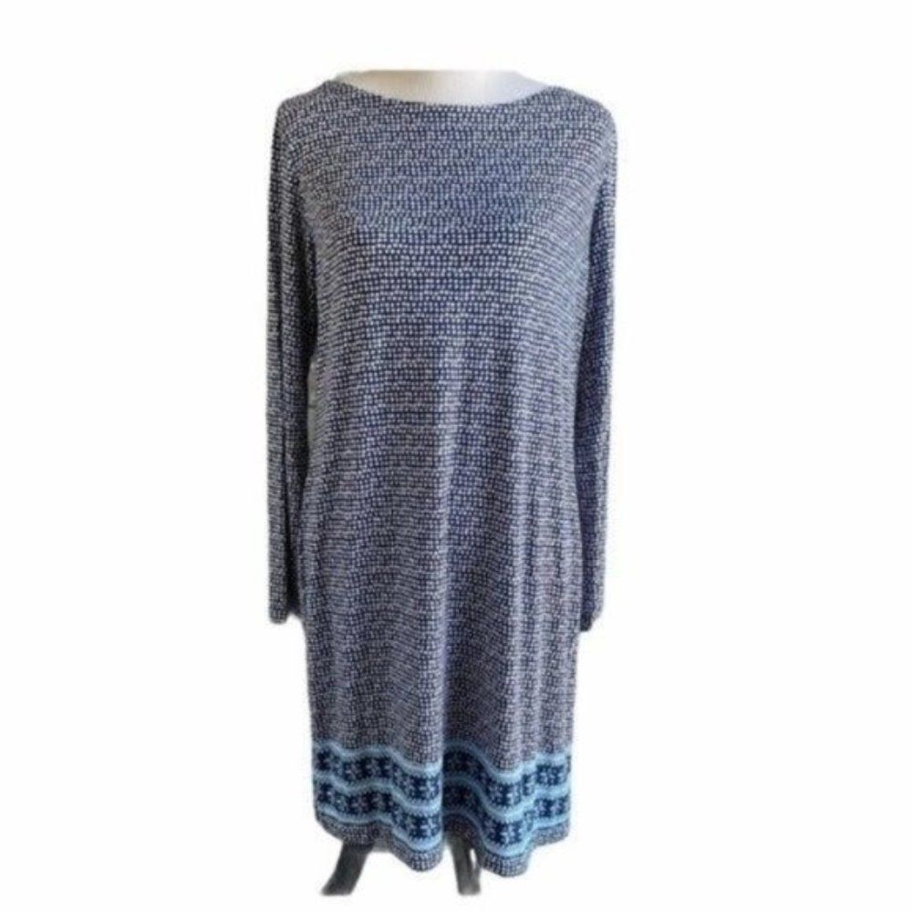 Vineyard Vines Long Sleeved Knit Stretchy Dress M